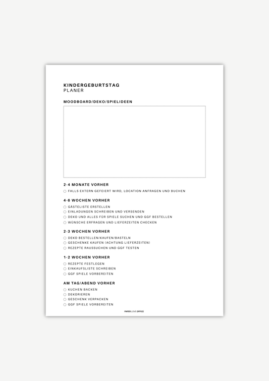 Entspannter Kindergeburtstag mit Checkliste