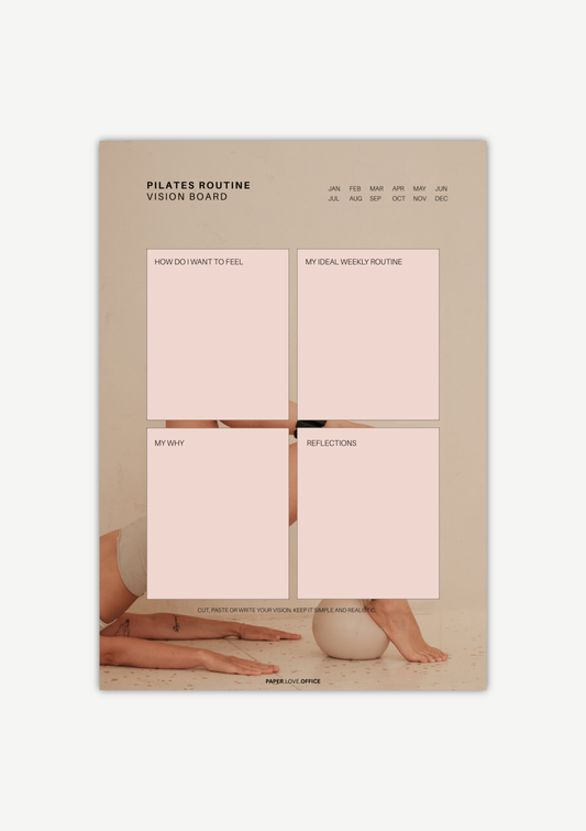 Pilates Routine Vision Board
