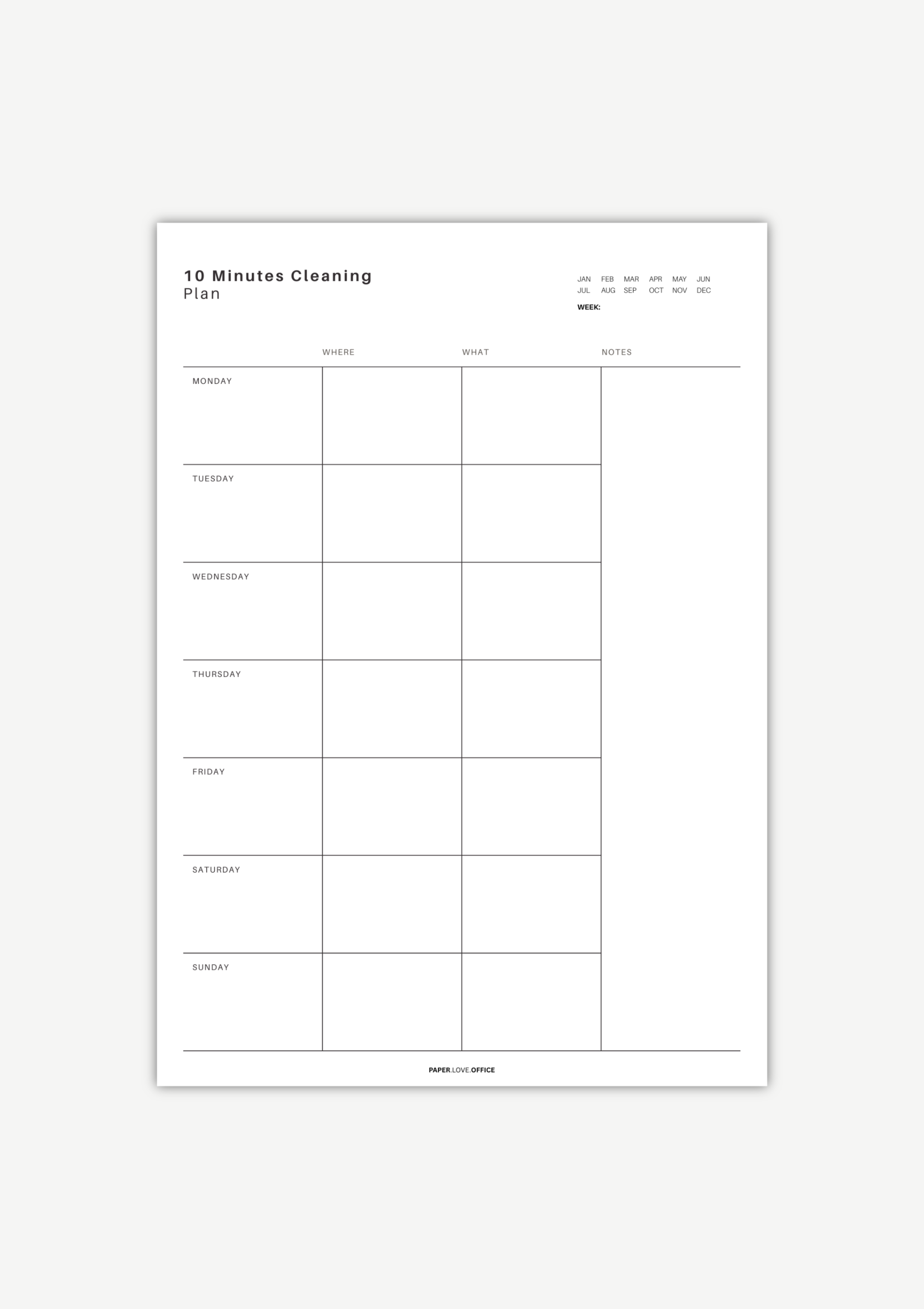 Putzplan kostenlos – 10 Minuten Reinigungsroutine für den Alltag