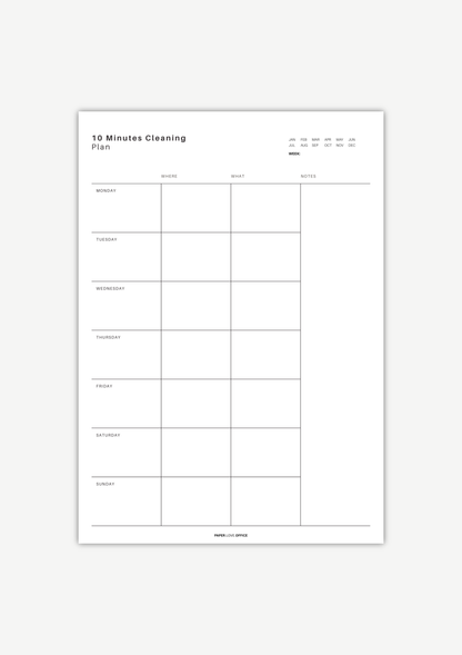 Putzplan kostenlos – 10 Minuten Reinigungsroutine für den Alltag