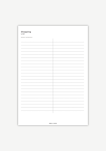 Meal Planner zur Wochenplanung – Mahlzeiten planen und Einkäufe mit drei Listen organisieren