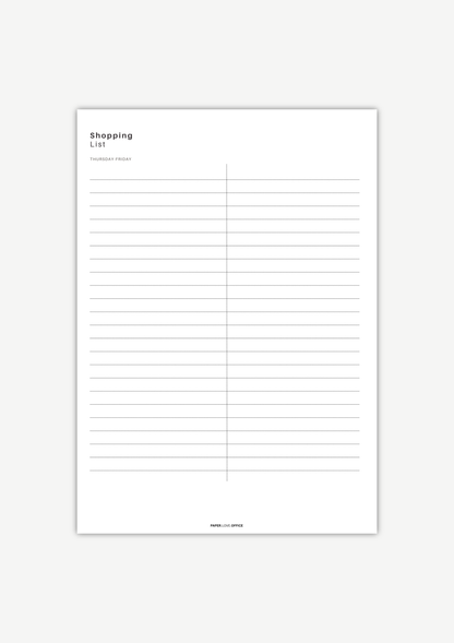 Meal Planner zur Wochenplanung – Mahlzeiten planen und Einkäufe mit drei Listen organisieren